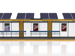 40 foot container bus stop Model 3D