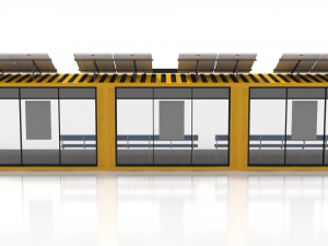 40 foot container bus stop Model 3D