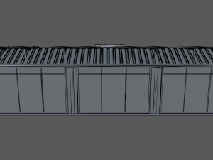 40 foot container bus stop Model 3D