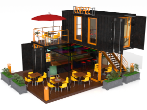 Container Restaurant - 3D Model by zyed