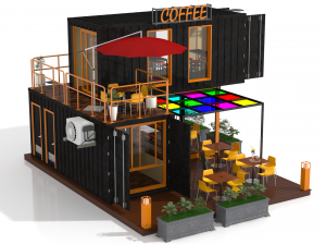 container coffee shop 3D Model