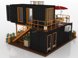 container coffee shop 3D Model