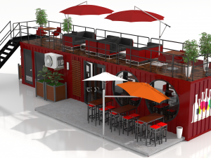container wine bar Modelo 3D