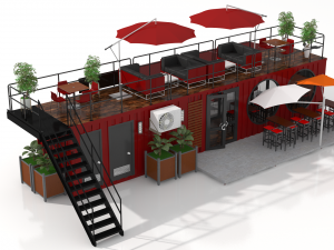 container wine bar Modelo 3D