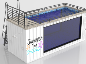container swimming pool 3D Model