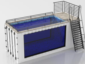 container swimming pool 3D Model