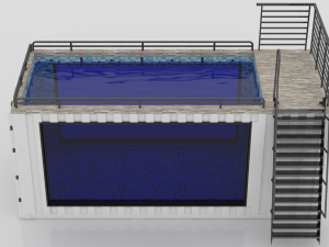 container swimming pool 3D-Modell