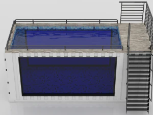 container swimming pool 3D Model