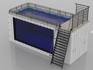 container swimming pool 3D-Modell