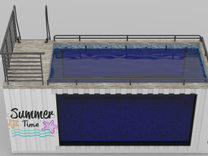 container swimming pool 3D-Modell