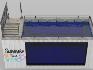 container swimming pool 3D Model
