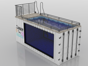 container swimming pool 3D-Modell