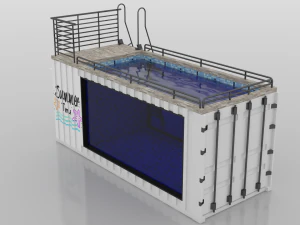 container swimming pool 3D Model