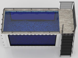 container swimming pool 3D Model