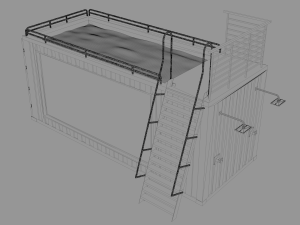 container swimming pool 3D-Modell