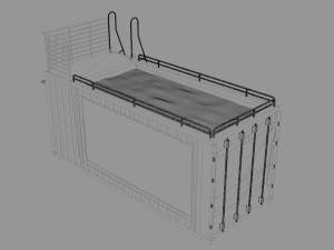 container swimming pool 3D-Modell