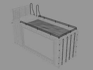container swimming pool 3D Model