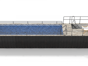 container swimming pool 3D 模型