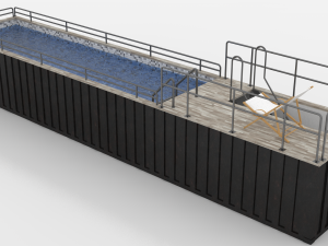 container swimming pool 3D 模型