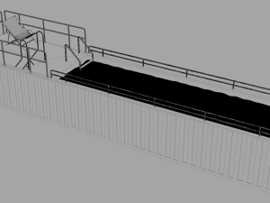 container swimming pool 3D 模型