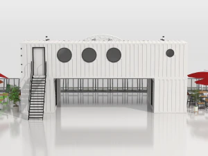 container portable scene 3D Model