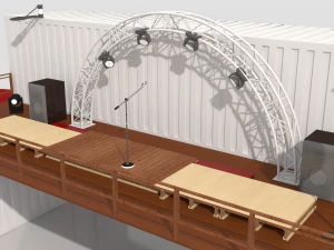 container portable scene 3D Model