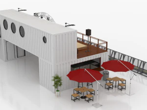 container portable scene 3D Model