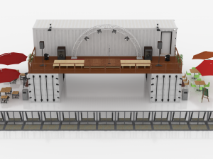 container portable scene 3D 模型