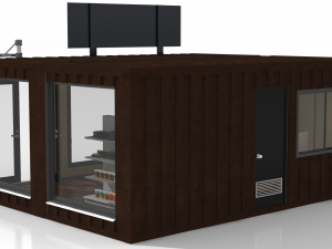 container grocery store Model 3D