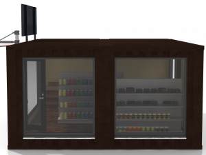 container grocery store Model 3D