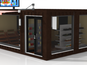 container grocery store Model 3D