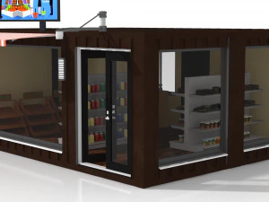 container grocery store 3D Model