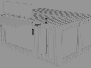 container grocery store 3D Model