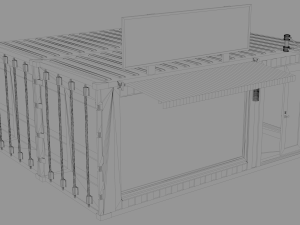 container grocery store Model 3D