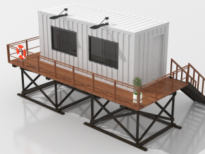 container beach lifeguard stand 3D Model