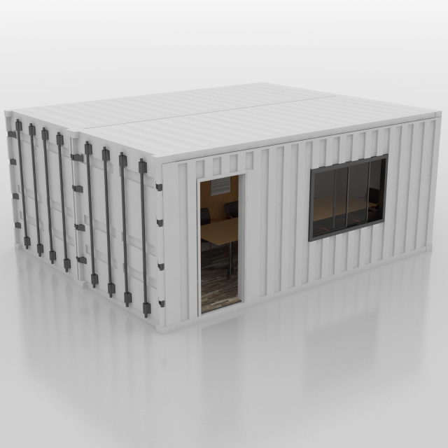 container construction site cabin 3D मॉडल .c4d .max .obj .3ds .fbx .stl .blend 