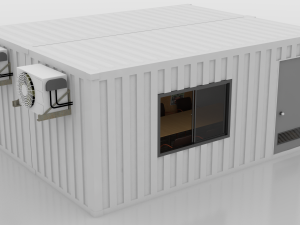 container construction site cabin 3D मॉडल