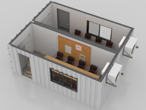 container construction site cabin 3D मॉडल