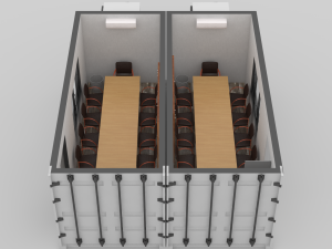 container construction site cabin 3D मॉडल