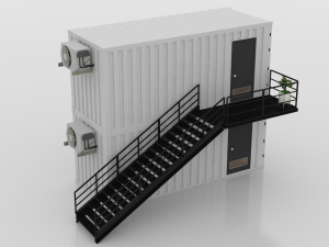 container construction site cabin 3D Model