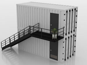 container construction site cabin 3D मॉडल