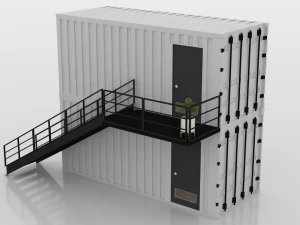 container construction site cabin 3D Model