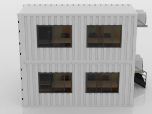 container construction site cabin 3D Model