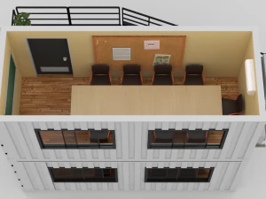 container construction site cabin 3D Model