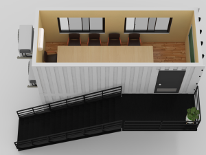 container construction site cabin 3D मॉडल