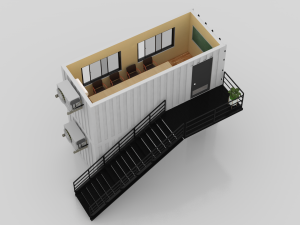 container construction site cabin 3D मॉडल