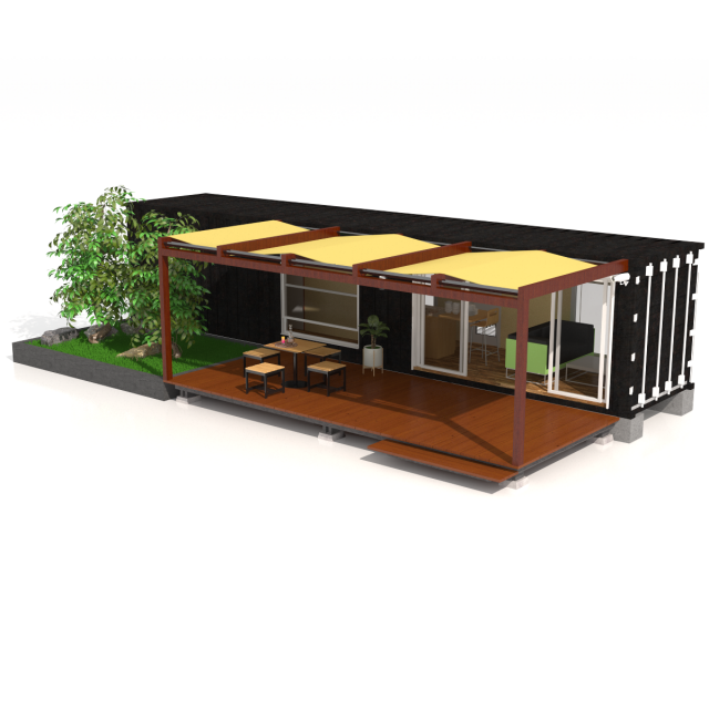 container chalet 3D मॉडल .c4d .max .obj .3ds .fbx .stl .blend 