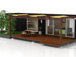 container chalet 3D मॉडल