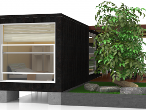 container chalet 3D मॉडल