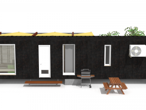 container chalet 3D मॉडल